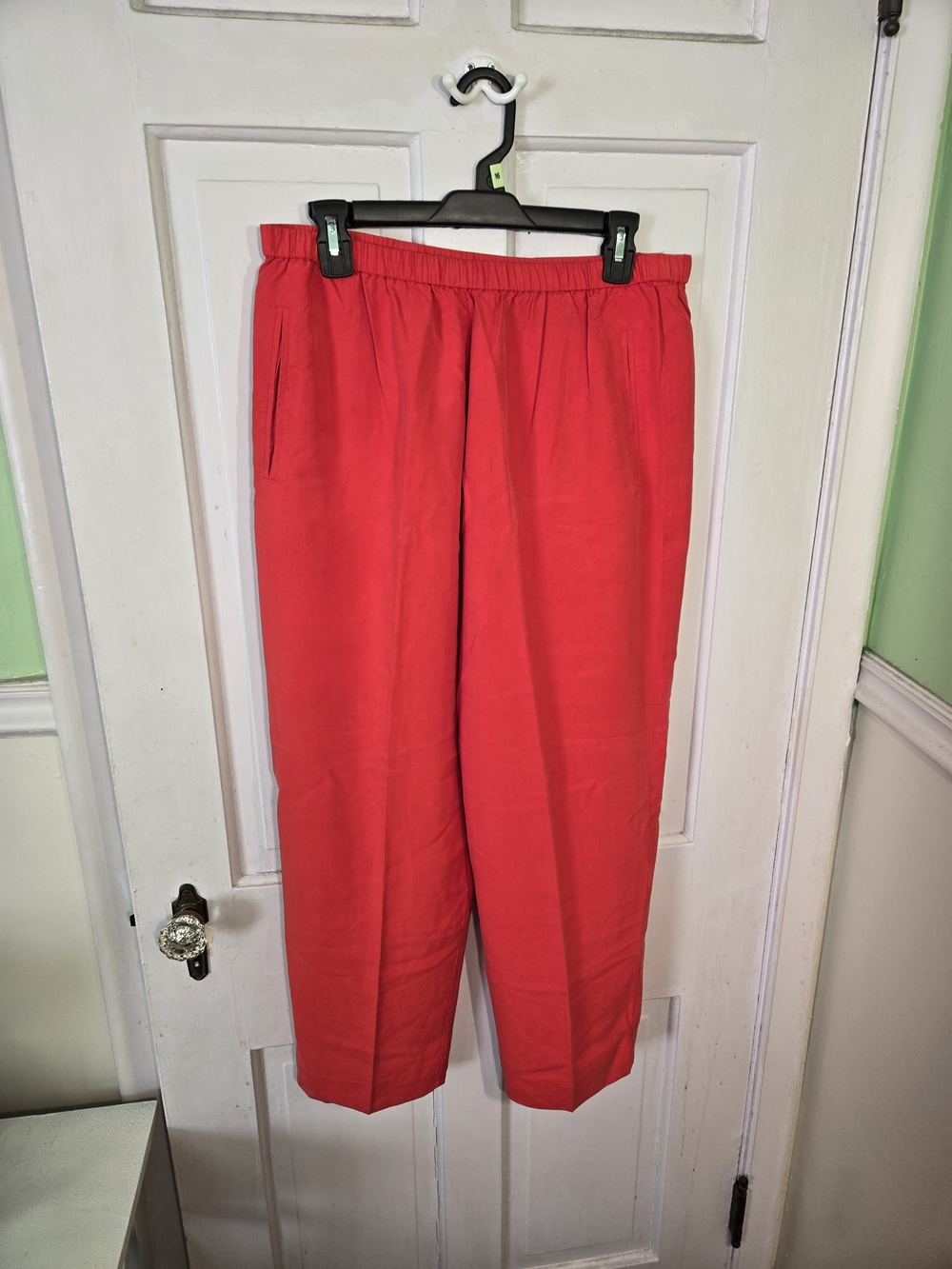 Saks Fifth Avenue Bright Red Elastic-Waist Jogger Pants